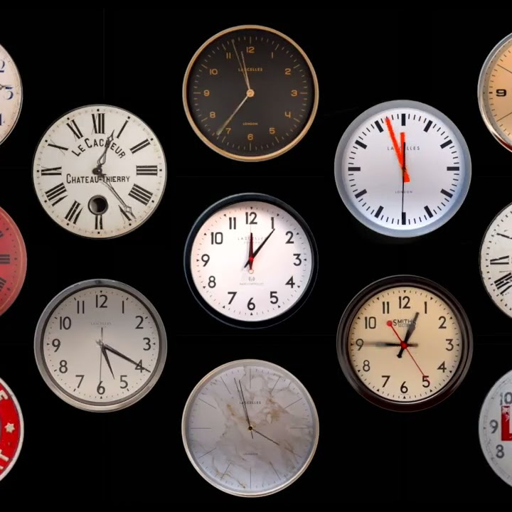 Матовые хромированные настенные часы  Brushed Chrome Wall Clock Large