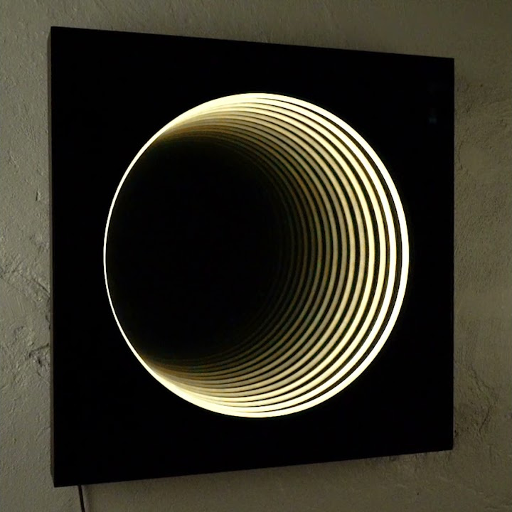 Арт-объект с подсветкой Чёрная дыра Void Wall Art