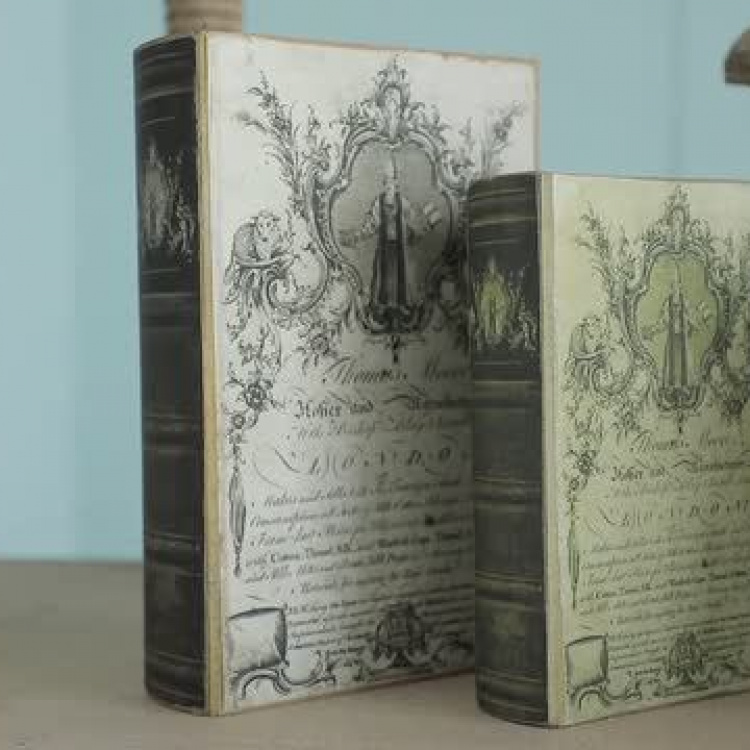 Набор из двух шкатулок Старая Англия Set Of 2 Book Boxes Old England