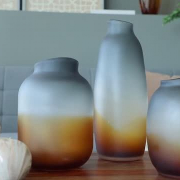 Ваза ручной работы Нормандия Normand Handcrafted Glass Vase