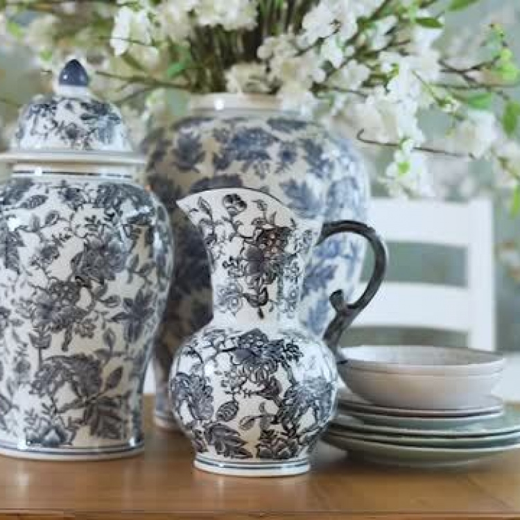 Кувшин с синей росписью Milk Jar Blue Painted