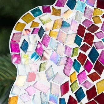 Ёлочная игрушка Multi-Colored Flower Pendant 11 cm - ракурс 5