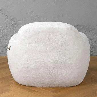 Кресло Snuggy Chair искусственный мех Big Bear White - ракурс 4