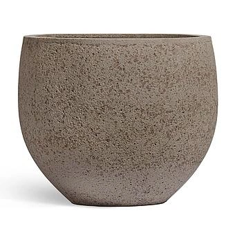 Кашпо Ergo Hard Rock Bowl Pot Gray Beige Sand Large