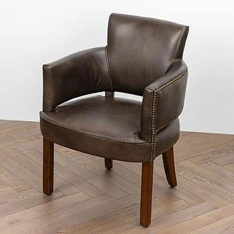 Стул New York Dining Chair RM натуральная кожа Antique Master - ракурс 5