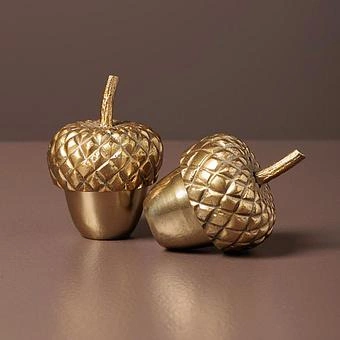 Набор для специй Set Of 2 Salt And Pepper Golden Accorns - ракурс 2