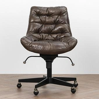 Кресло Madison Office Chair RM натуральная кожа Antique Master - ракурс 3