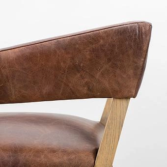 Стул Milano Chair натуральная кожа British Green - ракурс 8