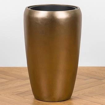 Кашпо Effectory Metal Tall Pot Matte Gold Large