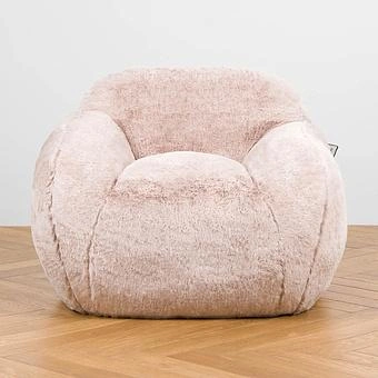 Кресло Baby Snug Chair искусственный мех Big Bear Pink - ракурс 2