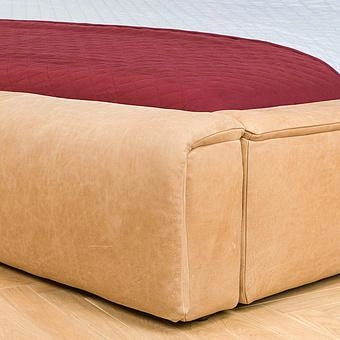 Двуспальная кровать-реклайнер Toro Motion Bed US King натуральная кожа Freehand Waxed Nutmeg - ракурс 12
