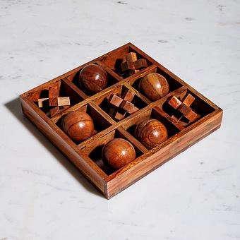 Настольная игра 3D Wooden Tic Tac Toe