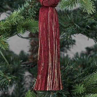 Новогодняя подвеска Mirror Pendant With Tassel Red 25 cm - ракурс 5