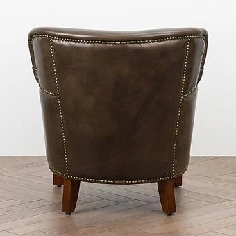 Кресло Academic Chair RM натуральная кожа Antique Master - ракурс 4