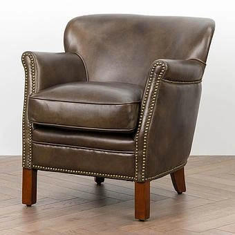 Кресло Academic Chair RM натуральная кожа Antique Master