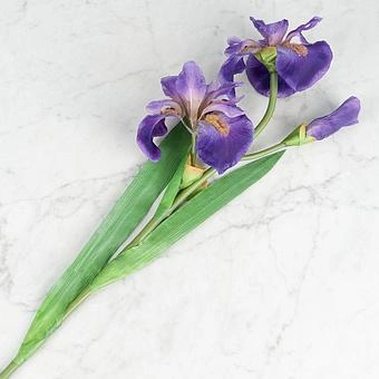 Искусственный цветок Siberica Iris Dark Lilac 80 cm - ракурс 4