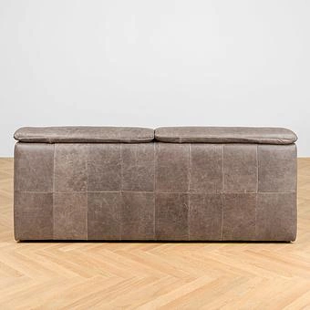 Двуспальная кровать-реклайнер Toro Motion Bed US King натуральная кожа Freehand Waxed Bark - ракурс 4