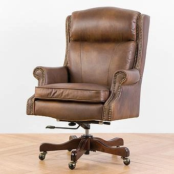 Кресло Doctor Armchair, Red Brown Wood D натуральная кожа Mocha - ракурс 2