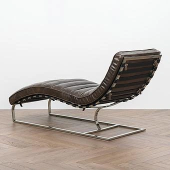 Шезлонг Toledo Lounge Chair RM натуральная кожа Antique Master - ракурс 4