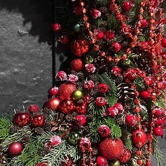 Новогодний венок Wreath Bagel Extra Large - ракурс 2
