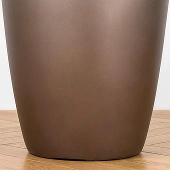 Кашпо Effectory Metal Tall Pot Dark Silver Large - ракурс 4