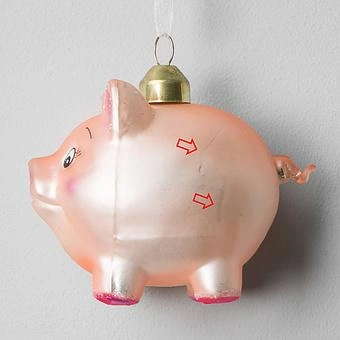 Ёлочная игрушка Piggy 9 cm discount4 - ракурс 3