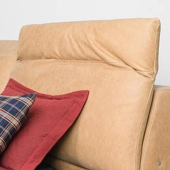 Двуспальная кровать-реклайнер Toro Motion Bed US King натуральная кожа Freehand Waxed Nutmeg - ракурс 8