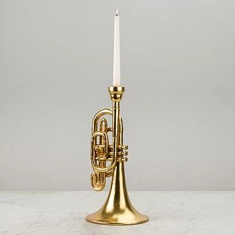 Подсвечник Trumpet Candle Holder Gold