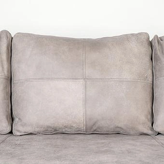 Трёхместный диван Patrick 3 Seater, Oak Sandwashed натуральная кожа Pale Grey - ракурс 7