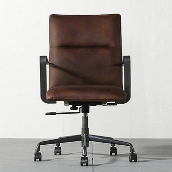 Кресло Ufficio Genova Armchair D натуральная кожа Mocha - ракурс 2
