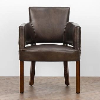 Стул New York Dining Chair RM натуральная кожа Antique Master - ракурс 2