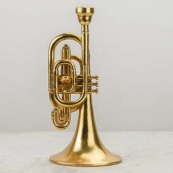 Подсвечник Trumpet Candle Holder Gold - ракурс 3