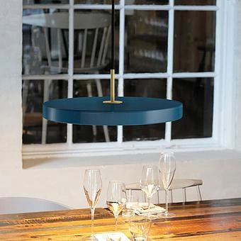 Подвесной светильник Asteria Hanging Lamp Medium алюминий Petrol Blue Aluminium - ракурс 9