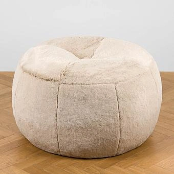 Пуфик Alaska Donut Pouf искусственный мех Big Bear Pewter