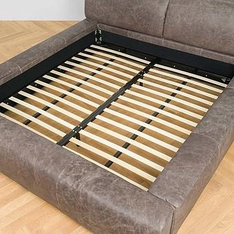 Двуспальная кровать-реклайнер Toro Motion Bed US King натуральная кожа Freehand Waxed Bark - ракурс 16