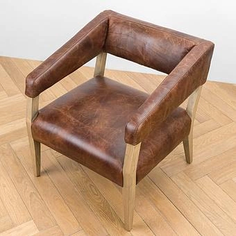 Стул Milano Chair натуральная кожа British Green - ракурс 6