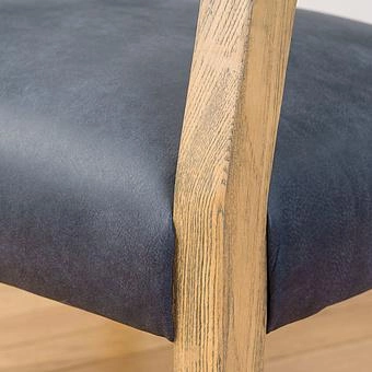 Стул Milano Chair натуральная кожа British Green - ракурс 10