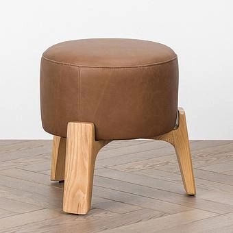 Табурет Rhythm Stool A натуральная кожа Moka Dark Brown - ракурс 2