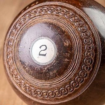 Винтажный мяч для крокета Vintage Croquet Ball 23 - ракурс 2