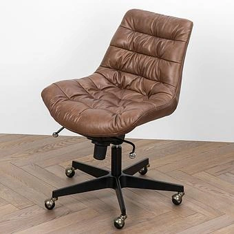 Кресло Madison Office Chair RM натуральная кожа Brown Franco - ракурс 6