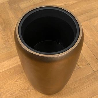 Кашпо Effectory Metal Tall Pot Matte Gold Large - ракурс 2