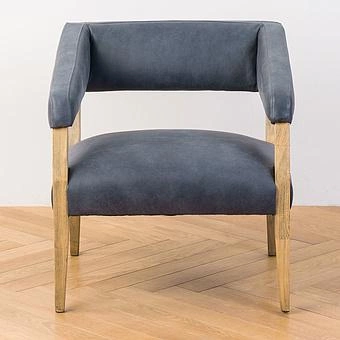 Стул Milano Chair натуральная кожа British Green - ракурс 2