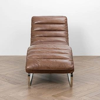 Шезлонг Toledo Lounge Chair RM натуральная кожа Antique Master - ракурс 2