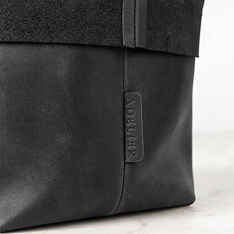 Корзина для хранения Leather Storage Basket Small натуральная кожа Noire - ракурс 3