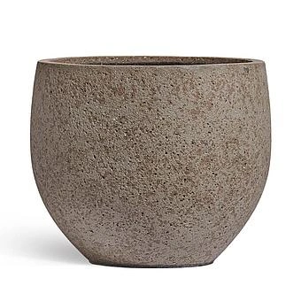 Кашпо Ergo Hard Rock Bowl Pot Gray Beige Sand Medium