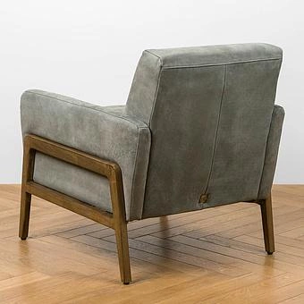 Кресло Cupertino Chair RM натуральная кожа Anthracite Nubuck