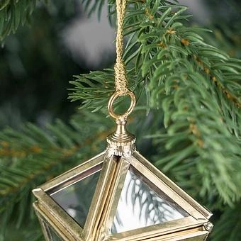 Новогодняя подвеска Mirror Pendant With Tassel Red 25 cm - ракурс 2