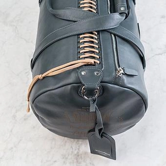 Спортивная сумка Sport Bag Model 38 натуральная кожа Blue Opaco - ракурс 7
