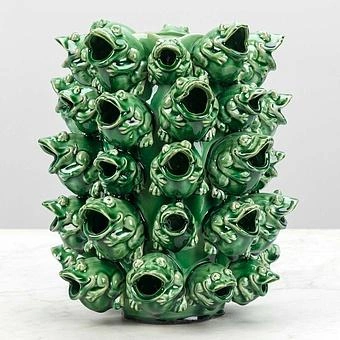 Ваза Frogs Vase Green