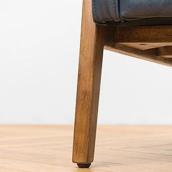 Кресло Cupertino Chair RM натуральная кожа Dark Blue Master - ракурс 14